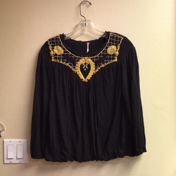 Free People Begonia Embroidered Top - Picture 2 of 9